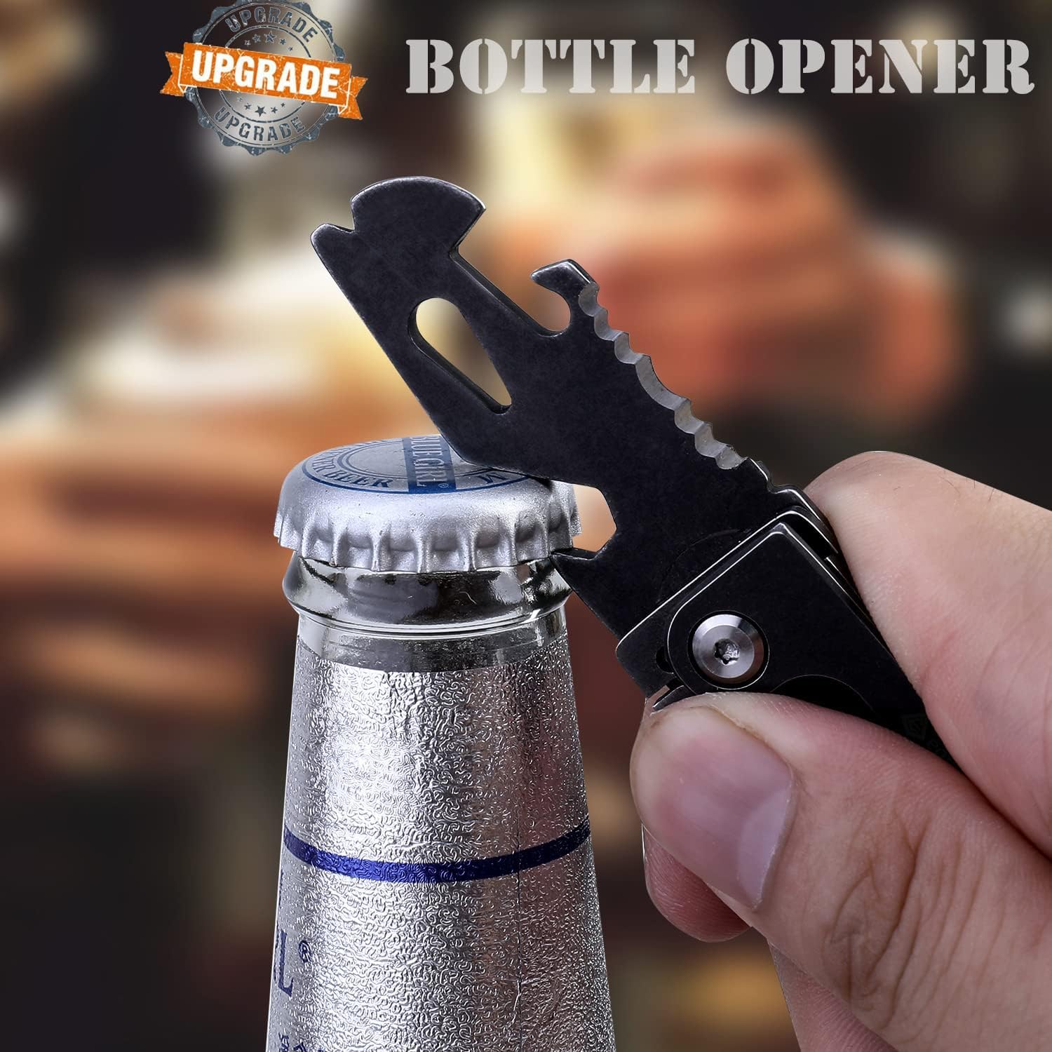 ITOKEY EDC Multitool Small Pocket Knives with Clip Box Cutter with Can/Bottle Opener, Screwdriver, Wrench and Pry Tool, Work Kinfe Gifts for Men Women Dad Everyday Carry - Image 6