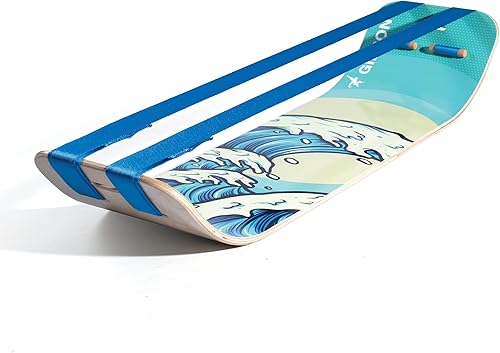 Miniatura 8 de GIBBON SlackBoard - GiBoard Balance Board - Gift for Kids & Adults - 1 & 2 Line Options - Slackline Balance Trainer for Core Workouts, Standing Desk