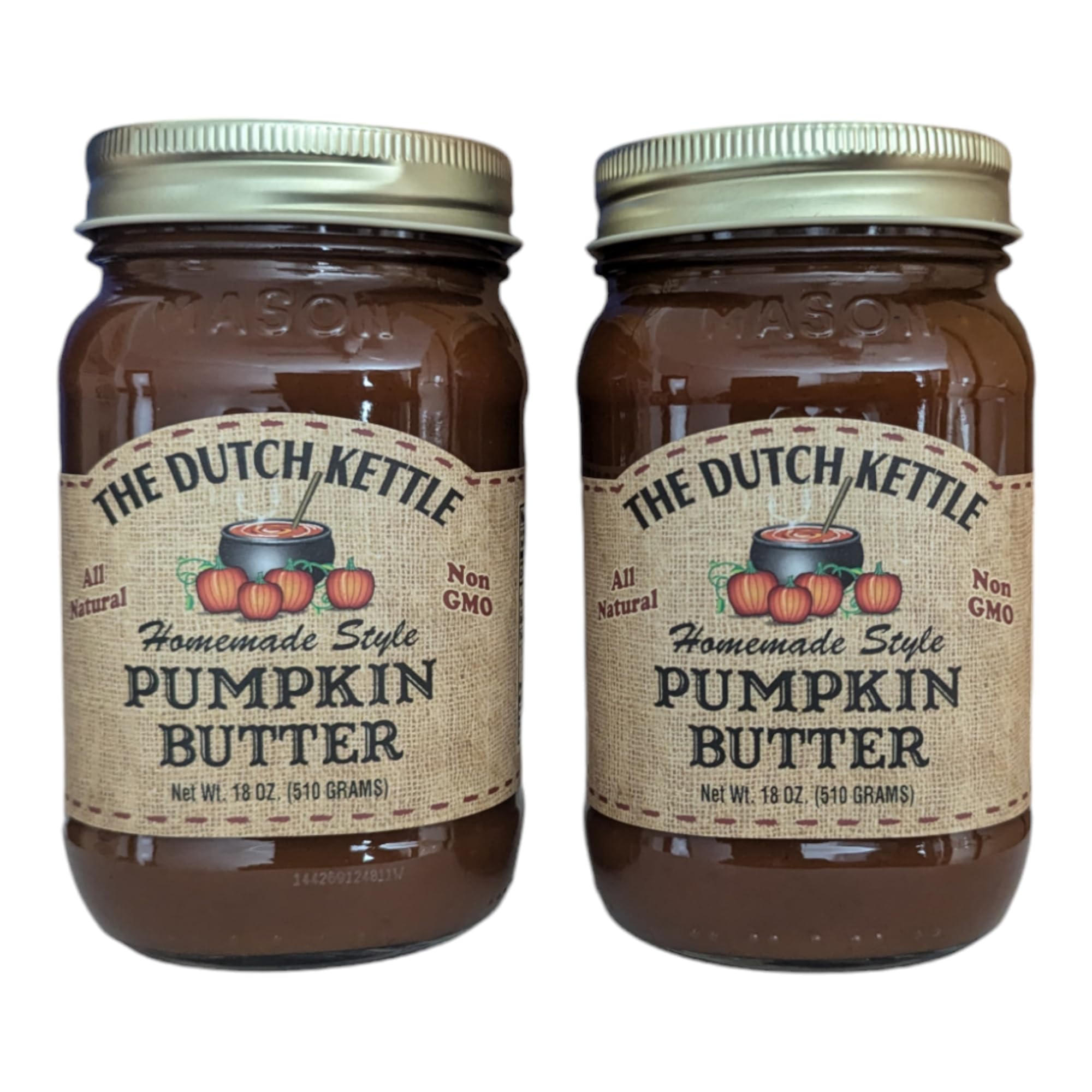 The Dutch Kettle Amish Homemade Jam & Jelly – Two Pack (18 oz Jars) – Non-GMO, Preservative-Free, Traditional Recipe – Multiple Flavors Available (