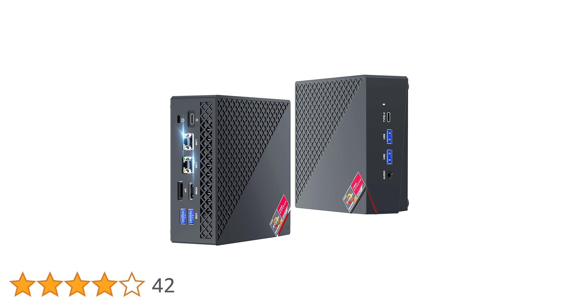 NiPoGi Mini PC MD Ryzen 7 5800U (8C/16T, up to 4.4GHz), 32GB (2 x
