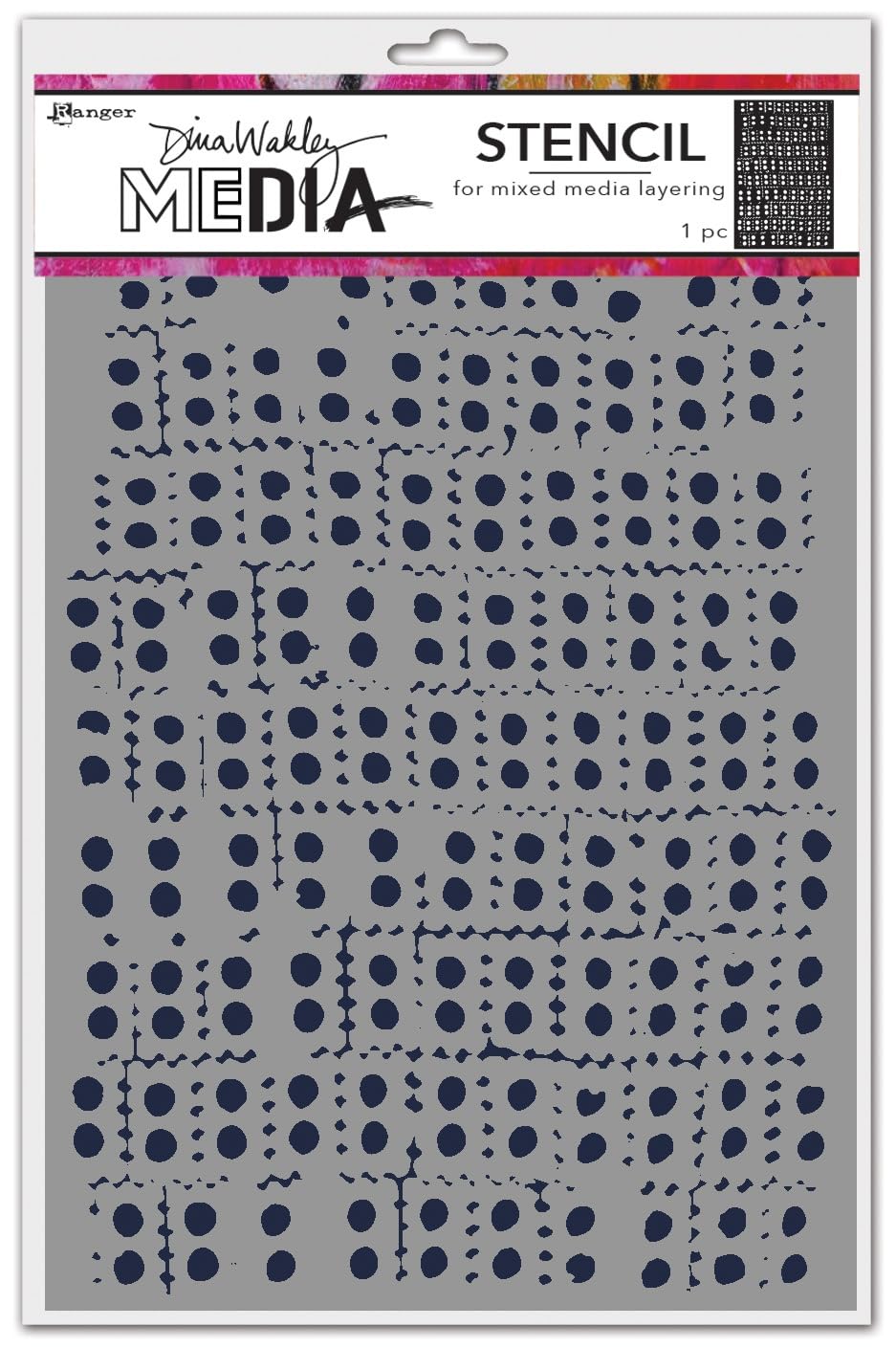 Dina Wakley 9"x6" Media Stencils - Stacked