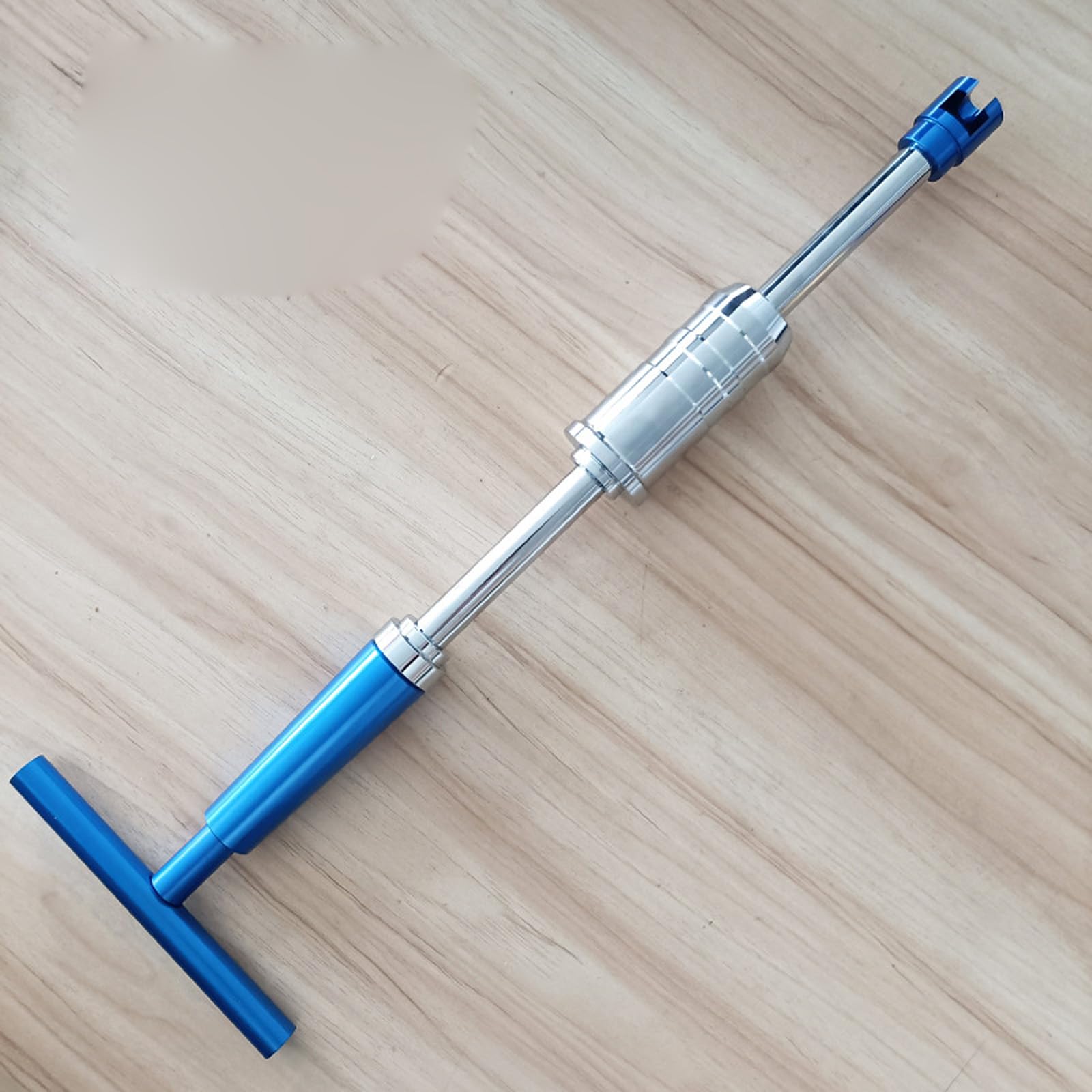 Łatwy w użyciu niebieski młotek ciągnący T do mocowania wgnieceń pojazdu 44 cm długości, 1,2 kg aluminiowa konstrukcja żelazna niebieska T Pull Gavel