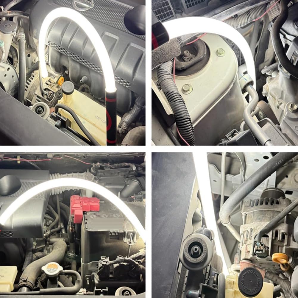 2 Stück Flexible LED-Leuchtstäbe, LED-Taschenlampenstäbe, Biegsame LED-Arbeitsleuchten mit Hoher Lumenleistung und 3 Helligkeitsstufen