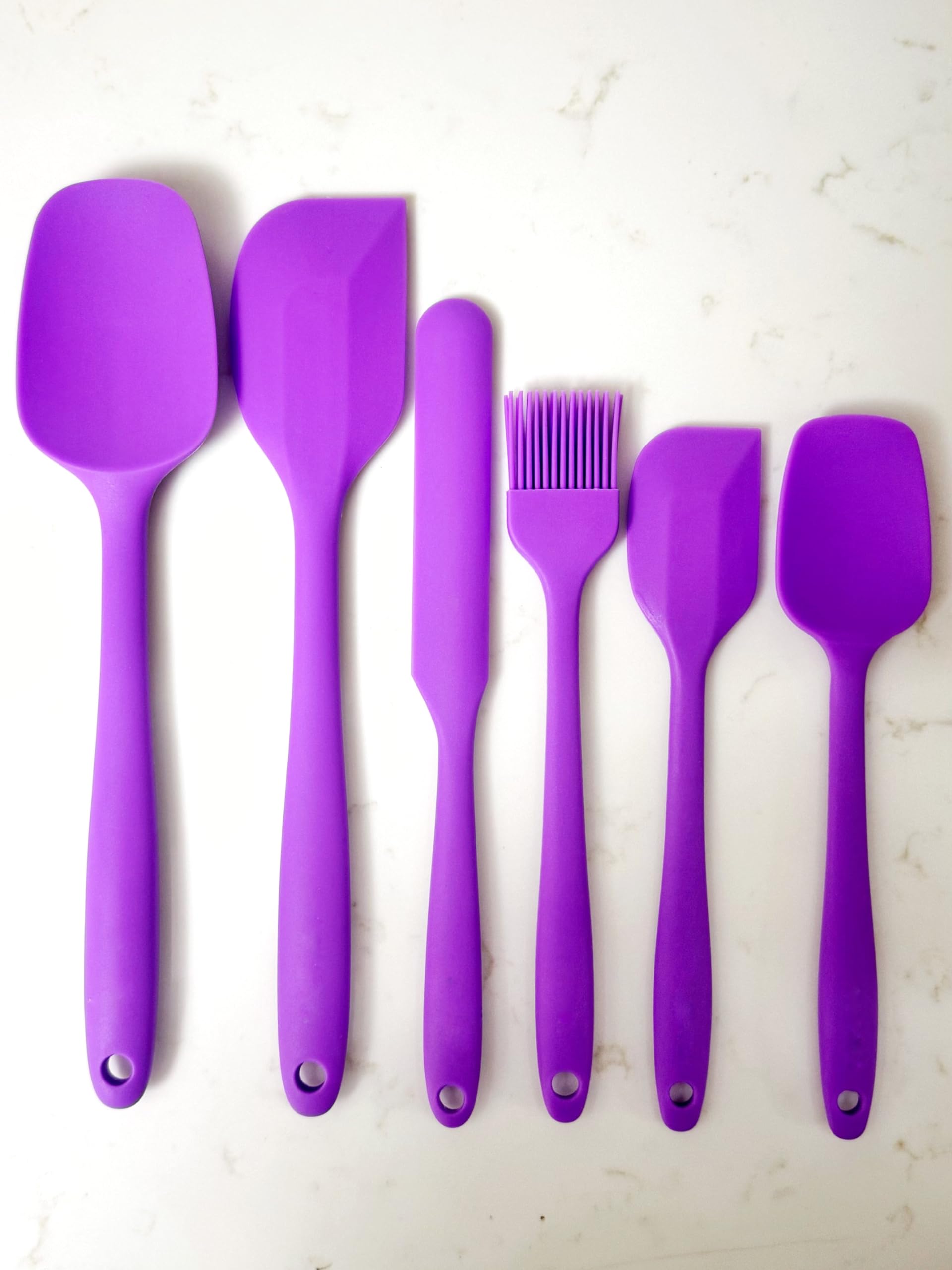 Makkam Home Silikon Spatula (6, Mor, M)