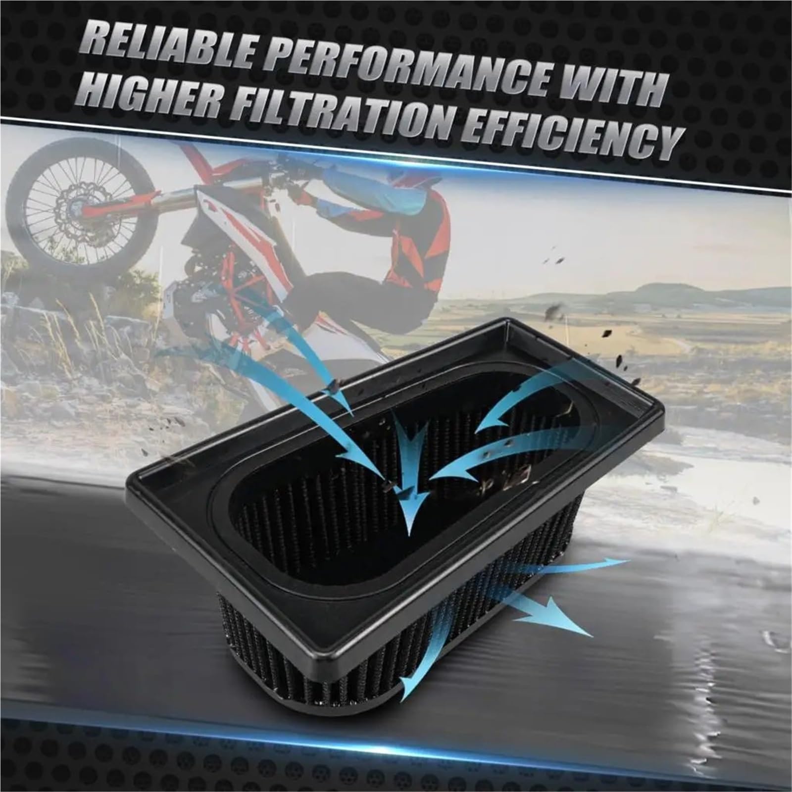 Do 701 Flow Air Filter Pokrywa skrzynki powietrznej Do 690 R 690 R filtr oleju ze stopu filtr oleju motocyklowego(High Flow Air Filter)