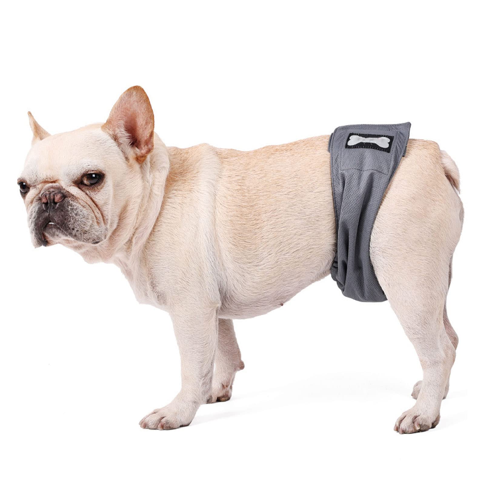 OPPWONG Pañales para Perros Machos, Lavables para Perros Machos, Bandas para el Vientre para Perros Machos, Banda para el Vientre para Perros, a Prueba de Fugas, Fuerte Absorción de (L)