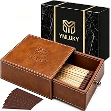 Match Holder 6 Striker Stickers Portable Case for Long Stem Matches