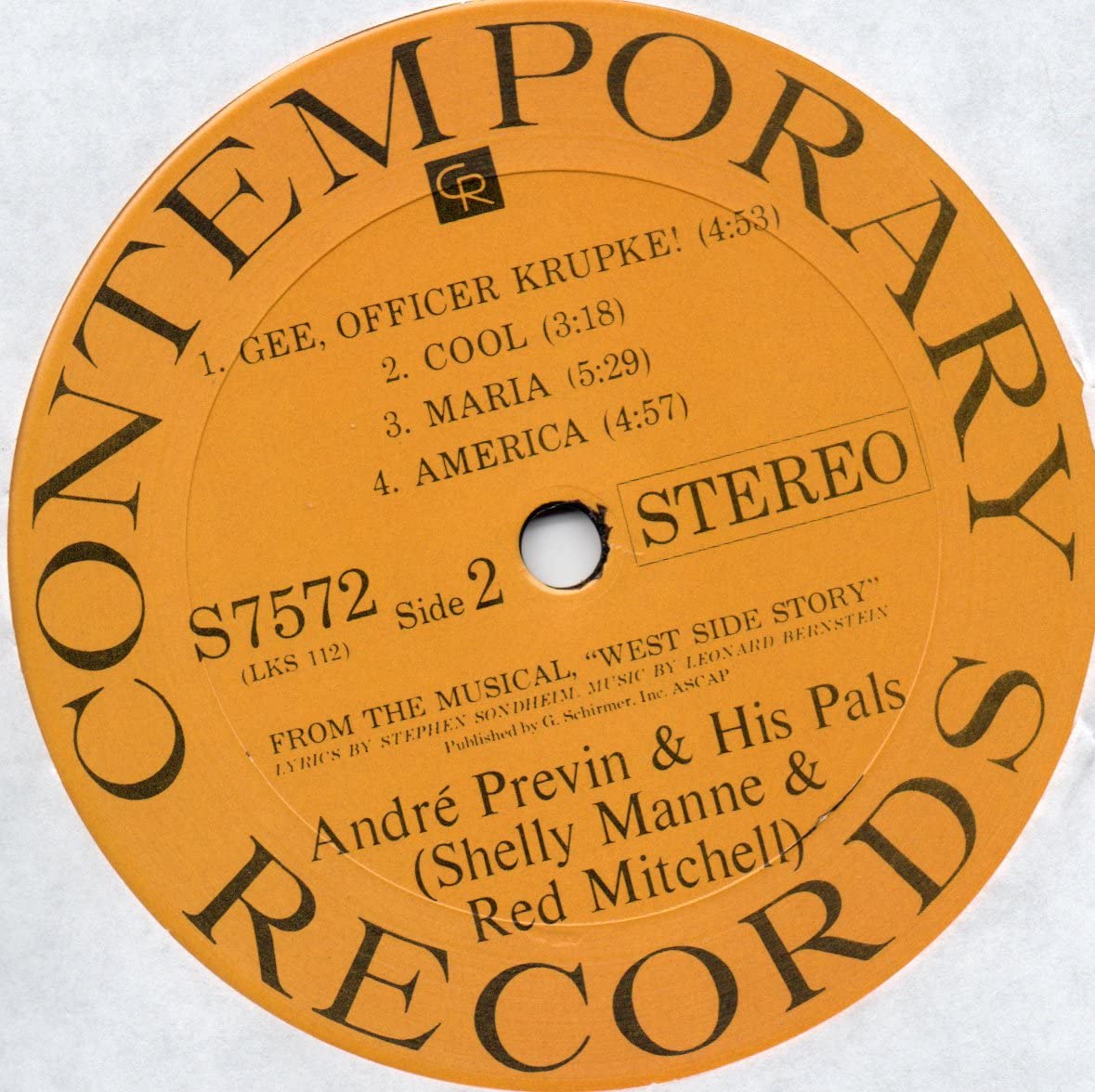 Amazon | WEST SIDE STORY : Andre Previn AND HIS PALS - Shelly