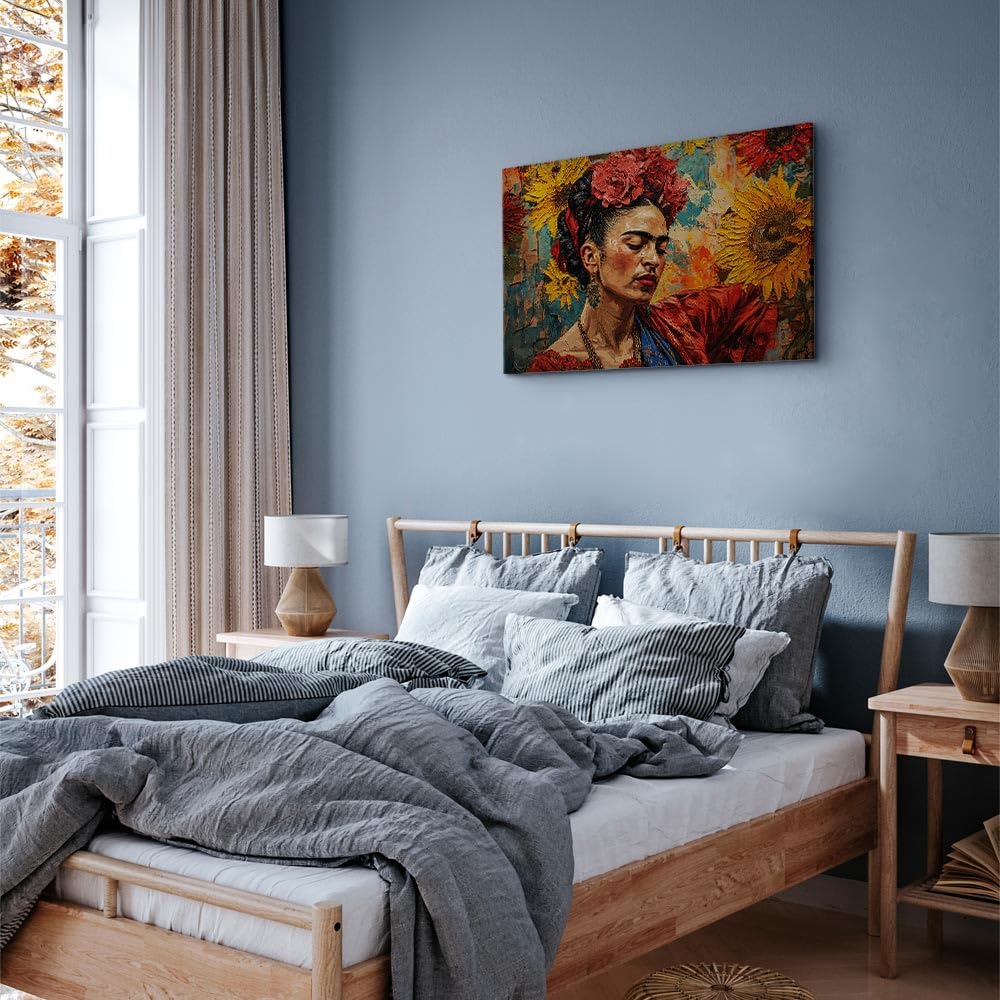 murando - Akustikbild Sonnenblumen Blumen Natur, 90x60 cm, 1-teilig, Büro | Verbessert Raumakustik, reduziert Hall, ideal fürs Büro oder Wohnzimmer, hochwertige Verarbeitung, schnelle Montage, stilvoll