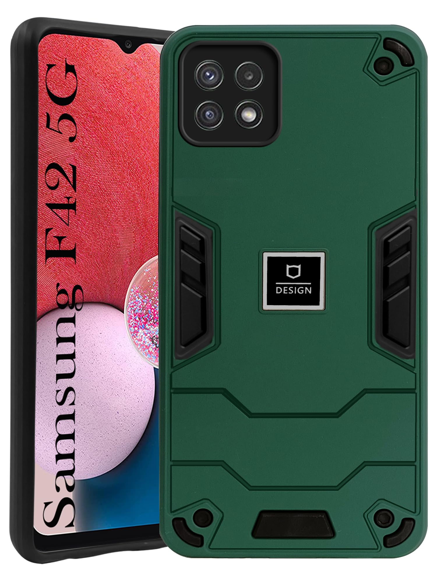 Jkobi Back Cover Case for Samsung Galaxy F42 5G (Lightweight Hybrid Armor Shockproof Polycarbonate| Slim Green) (B0C5TC5SZ2) Amazon Price History, Amazon Price Tracker