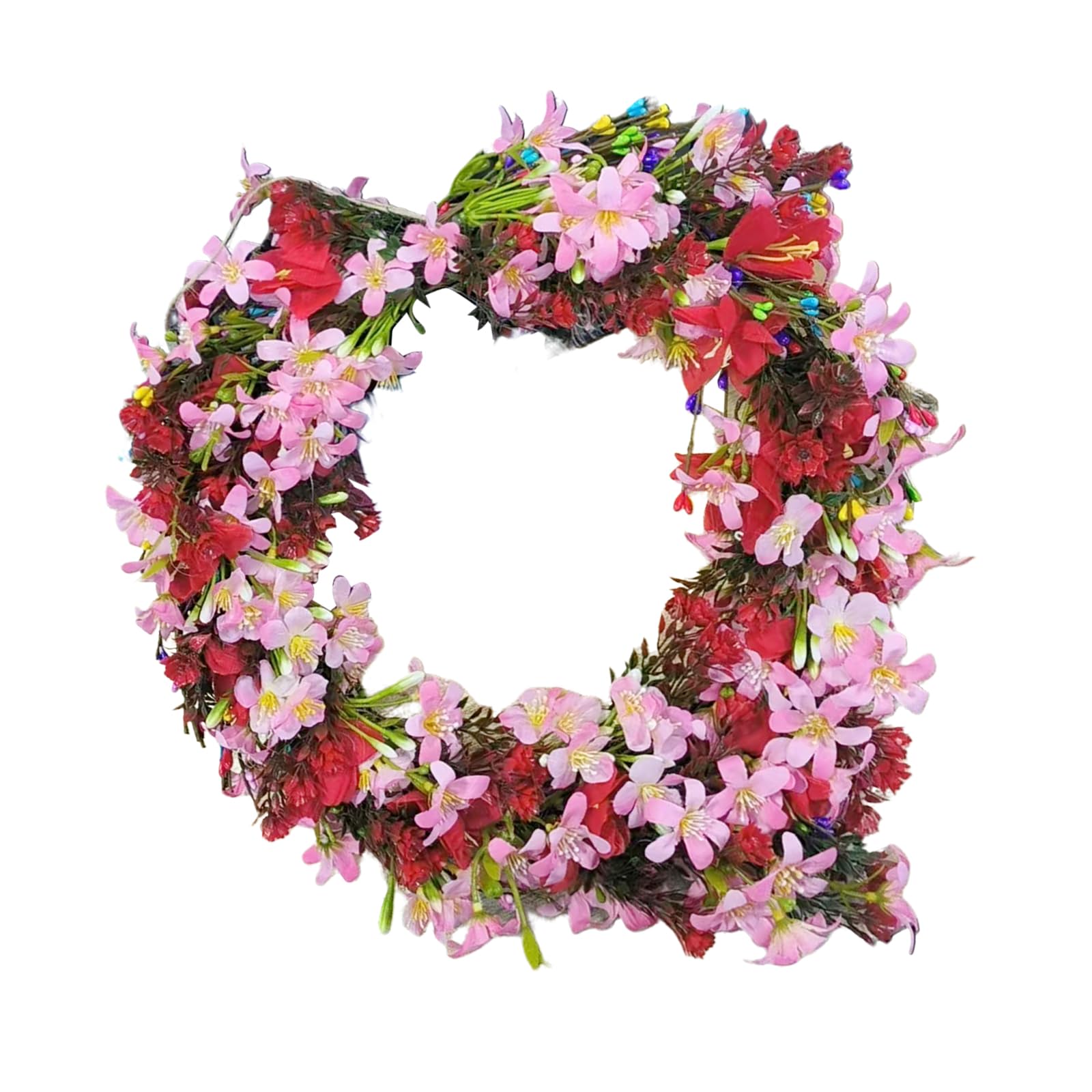 Couronne de Tulipes artificielles pour portes et murs de maison