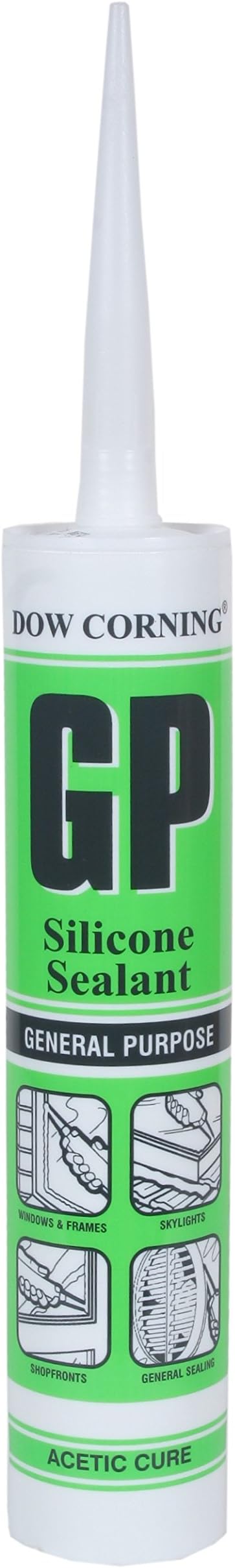 Dow CorningGP_AC Silicone, 280 ml Cartridge, Clear