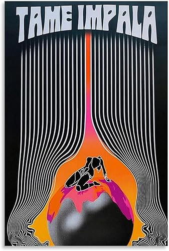 Miniatura 1 de WOODBU Póster de la música de Impala, póster de arte en lienzo para decoración de dormitorio, 12 x 18 pulgadas