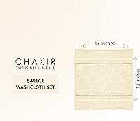 Vista 118 de Chakir Turkish Linens Toallas turcas de alta calidad 100% algodón para baño, toallas de baño grandes de 30 x 60 pulgadas (4 piezas, beige)