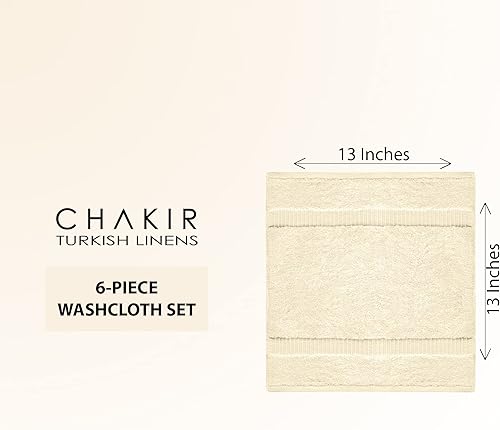 Miniatura 118 de Chakir Turkish Linens Toallas turcas de alta calidad 100% algodón para baño, toallas de baño grandes de 30 x 60 pulgadas (4 piezas, beige)
