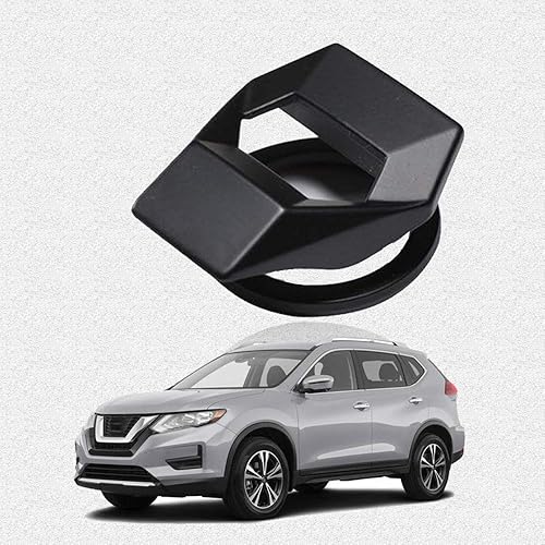 Great luck - Juego de calcomanías de aluminio para interruptor de arranque de motor, 1 pieza/juego (negro) para Nissan