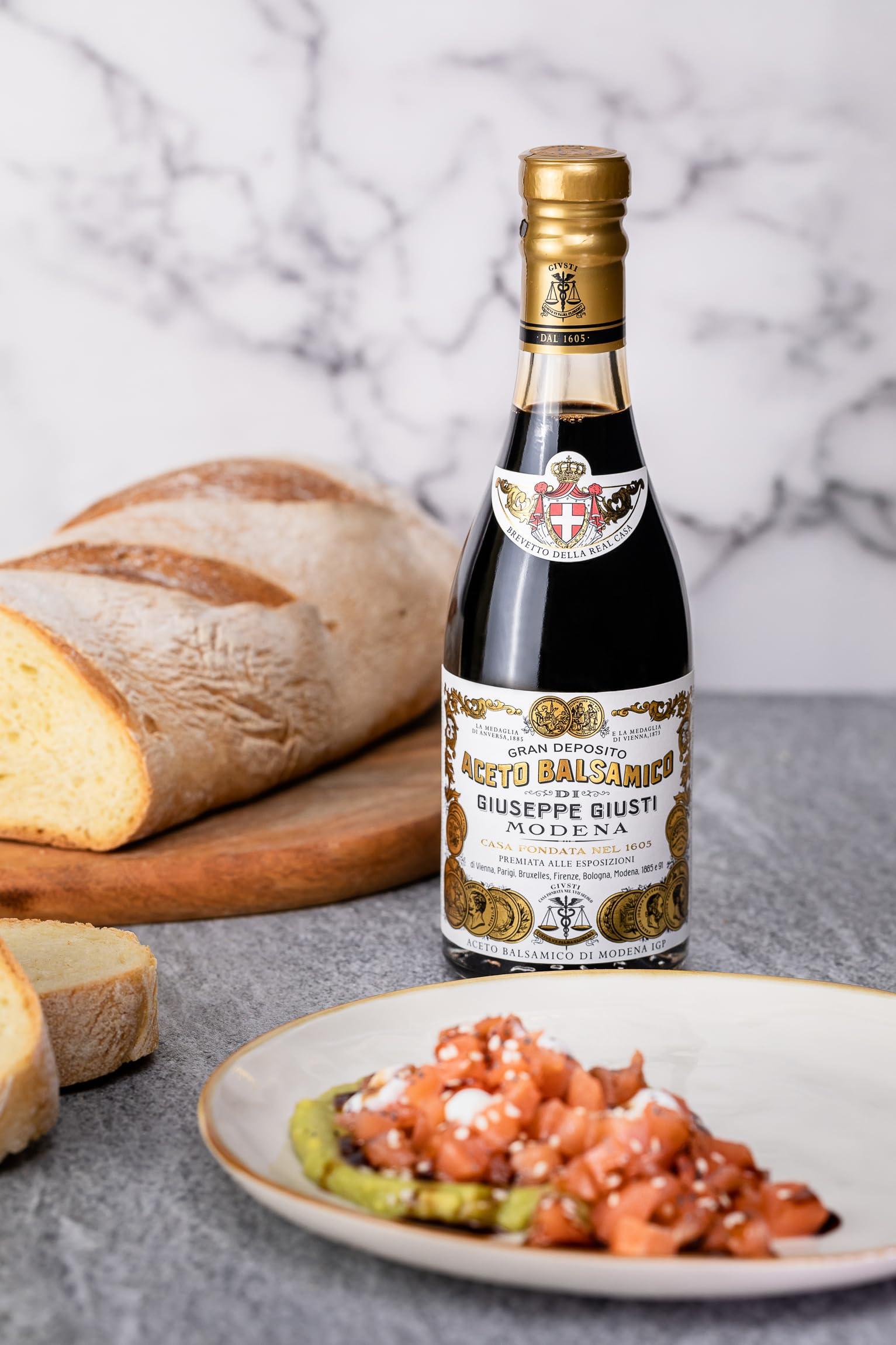 Giusti - Aceto Balsamico di Modena IGP 2 e 3 Medaglie d'Oro - 2 x 250ml Champagnotta