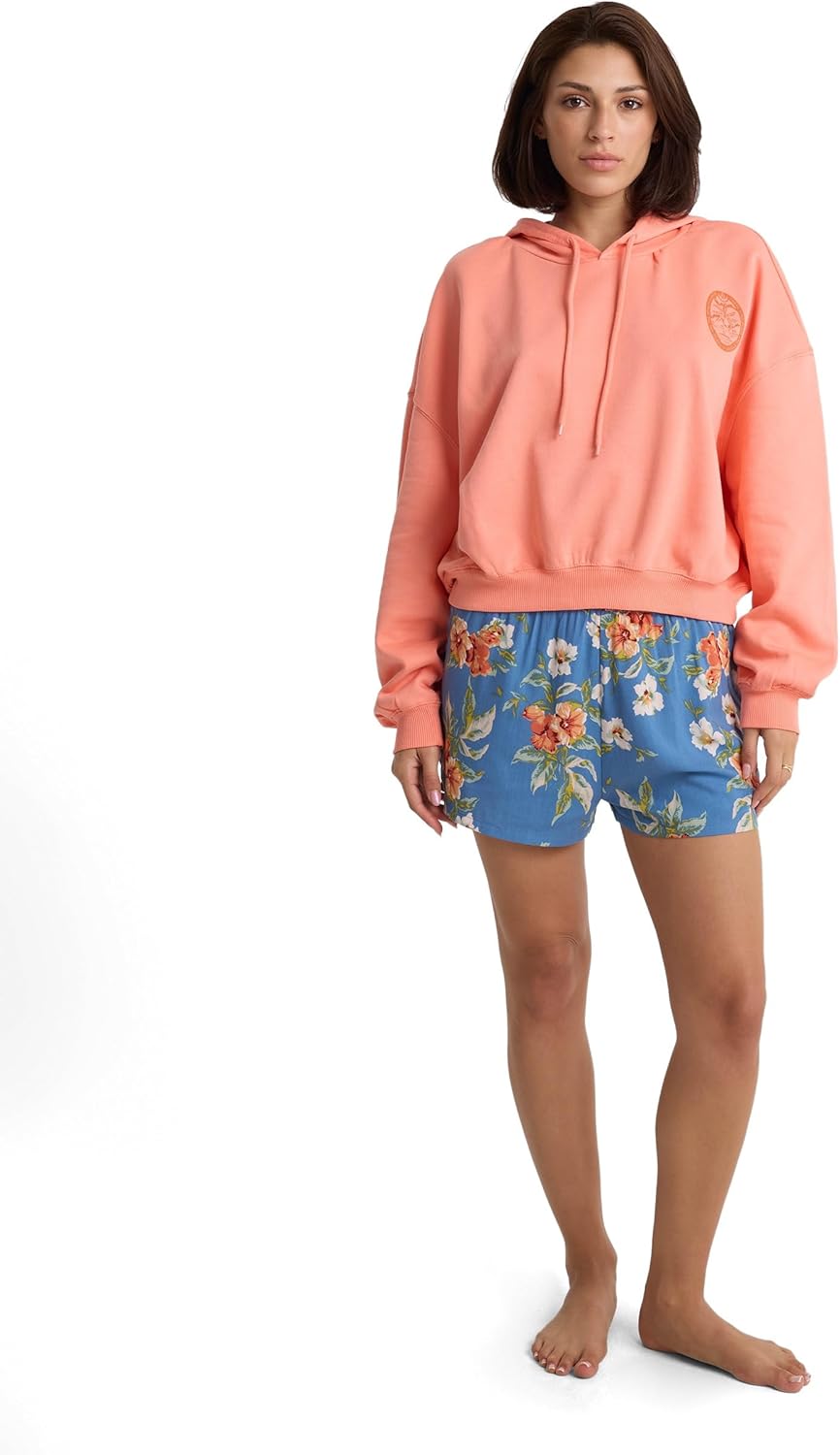 Volcom womens Beach Bum Crop Hoodie Sweater –pullover Sweatshirt - Image 3