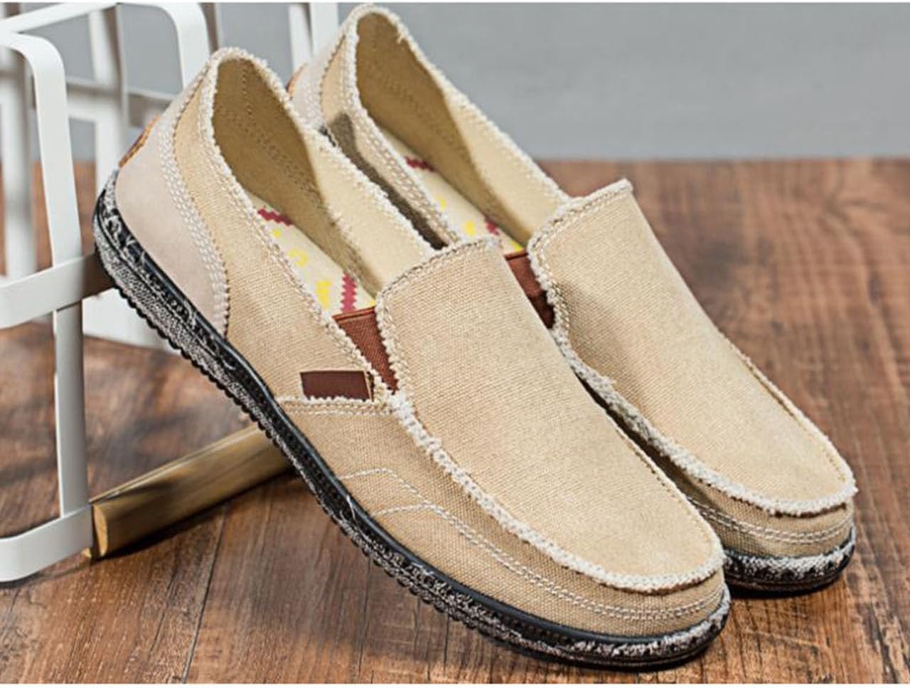 Sprifloral Mens Loafers Fashion Espadrilles Classic Canvas Shoes Outdoor Boat Shoes Comfy Slip-on Casual Driving Slippers for Men 3 71NuPhjW2ZL. AC SL1500