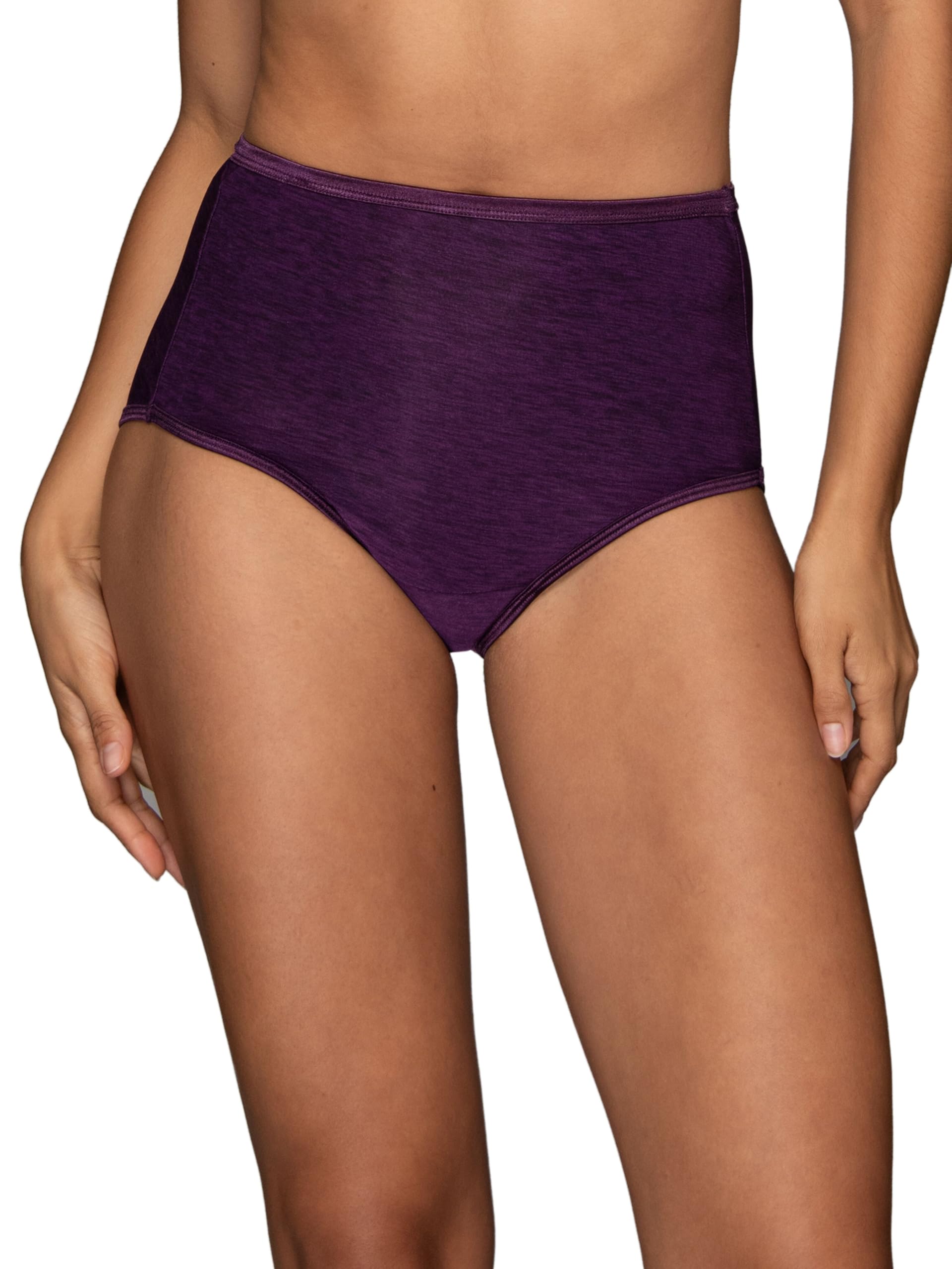 Vanity Fair Women's Illumination Brief Panties (Regular & Plus Size), Sangria, 8