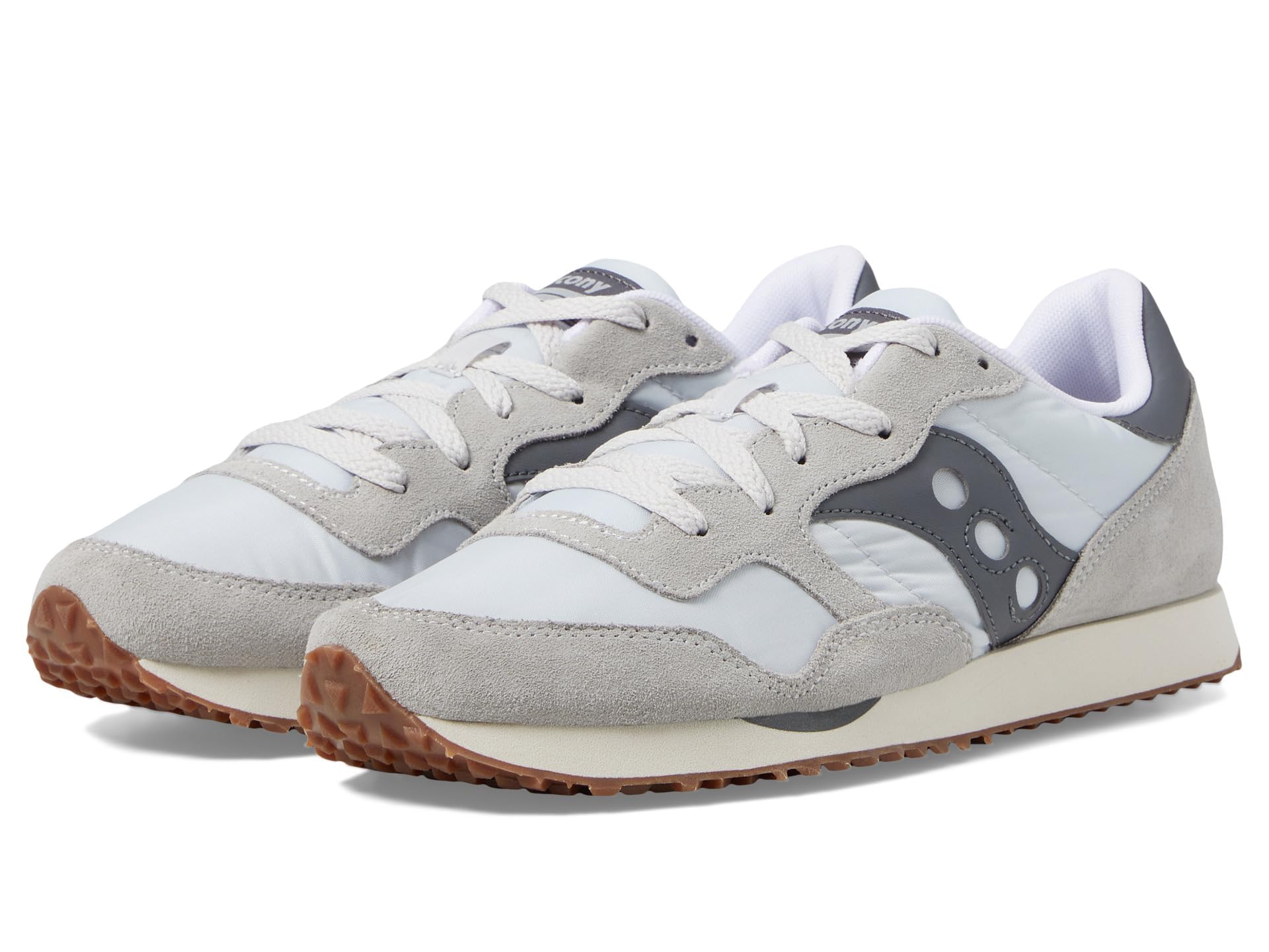 Saucony Unisex DXN Trainer Shoe, Grey/Dark Grey, 4