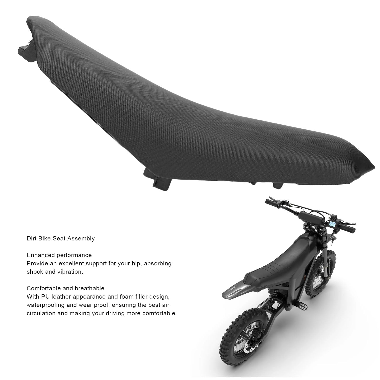Mingzhe High-Grade PU Leather Dirt Bike Seat Cushion for Tuttio Soleil 01 -