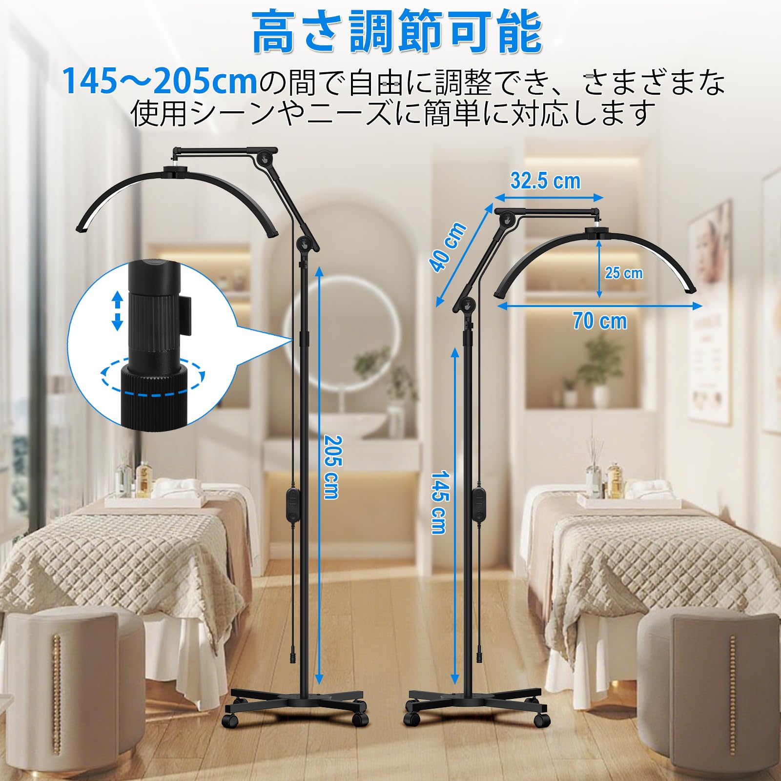 Amazon.co.jp : CGBE LED ムーンライト まつげエクステ用ハーフムーン