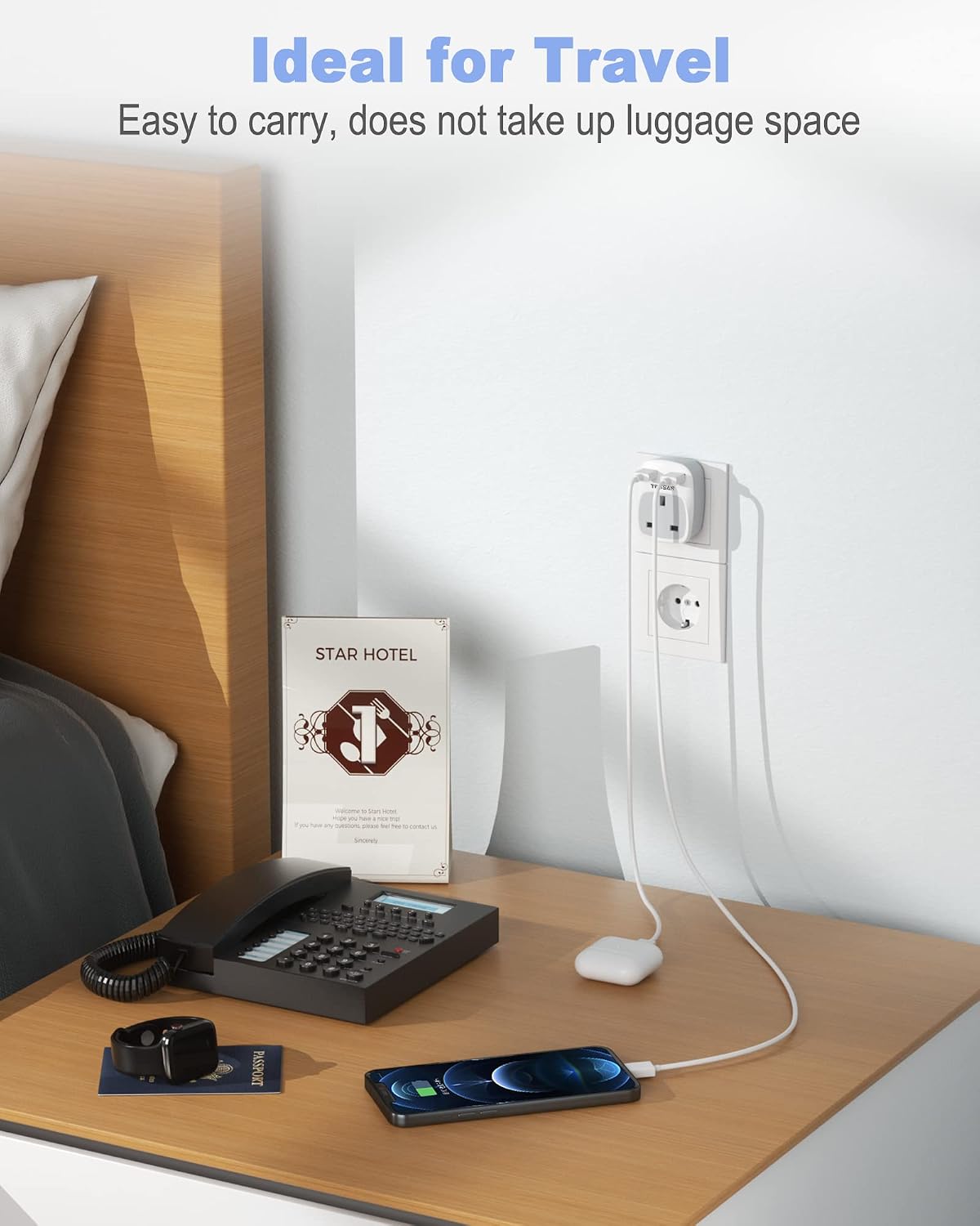 UK to European Plug Adapter 3 Pack - Image 5