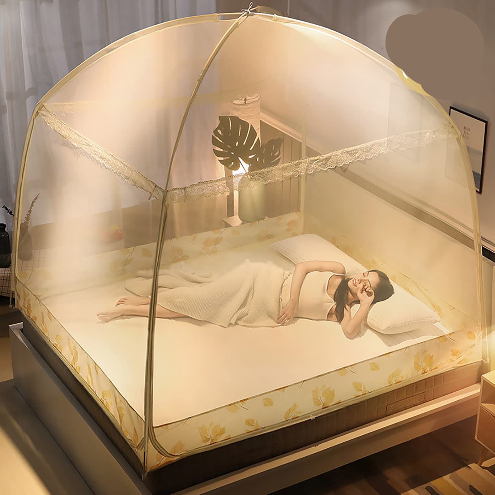 Cxefq Moustiquaire De Lit Pliable, Pop Up Moustiquaire, Empêcher Les