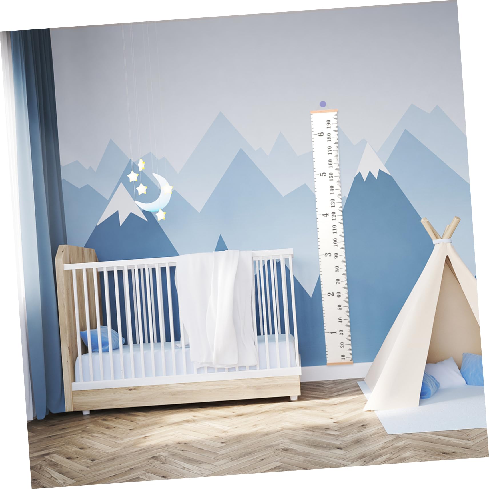 CIMAXIC Simple Boys and Girls Growth Chart Boys and Girls Height Ruler Wall Decoration Nordic Style for Children's Room