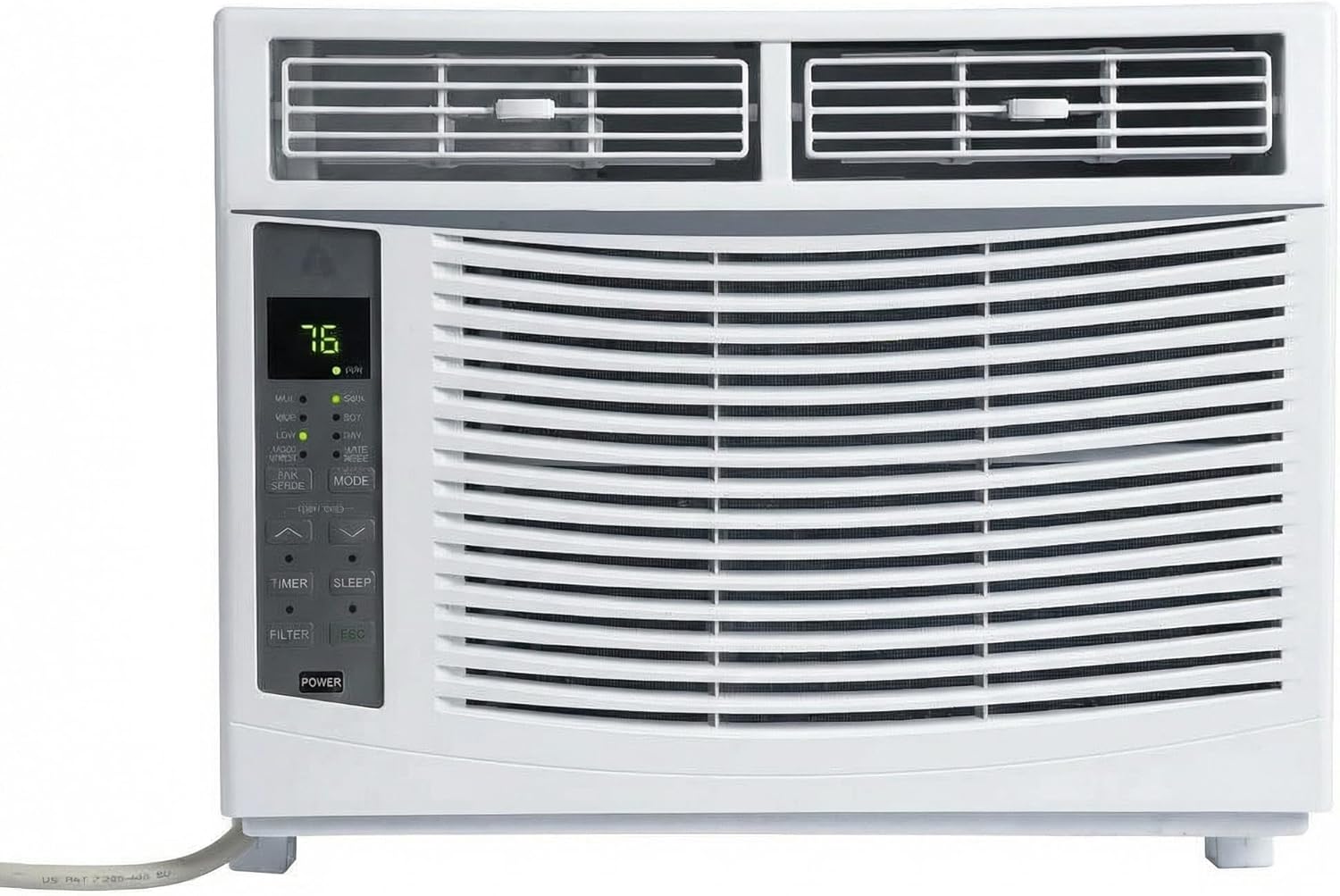 12,000 BTU Window Air Conditioner for Bedroom, WiFi App Control, Remote, Sleep Mode, 24H Timer, 3 Fan Speeds, Dehumidifier 80 Pints/Day, Cools 450–550 Sq.Ft