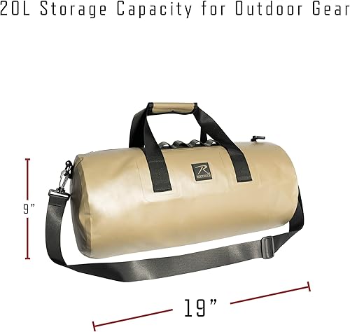 Miniatura 6 de Rothco Waveguard - Bolsa de lona impermeable  Bolsa de lona para almacenamiento en seco, senderismo, canotaje, kayak, canoa, viajes, playa, Negro -,