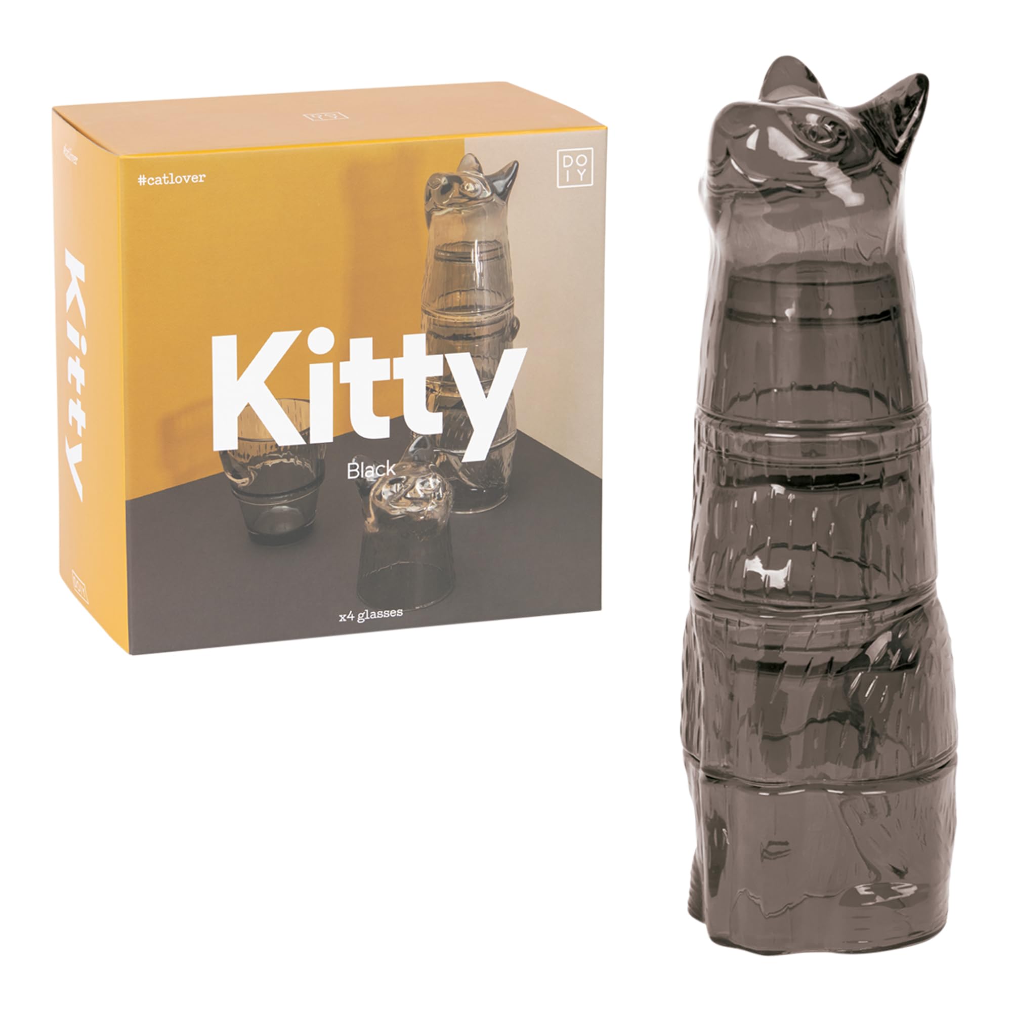 Amazon | DOIY キティ スタッキング グラス Kitty Stackable Glass 