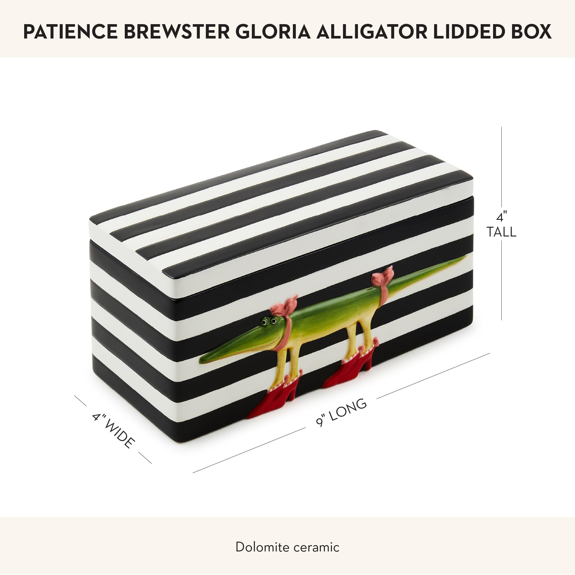 Amazon.com: MACKENZIE-CHILDS Patience Brewster Gloria Alligator