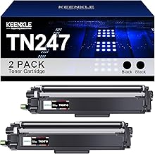 KEENKLE TN-243BK TN-247BK TN243BK TN247BK Toner Compatible with Brother TN-243 TN-247 TN 243 247 MFC-L3750CDW MFC-L3770CDW DCP-L3550CDW HL-L3230CDW HL-L3210CW MFC-L3710CW (2 Black)