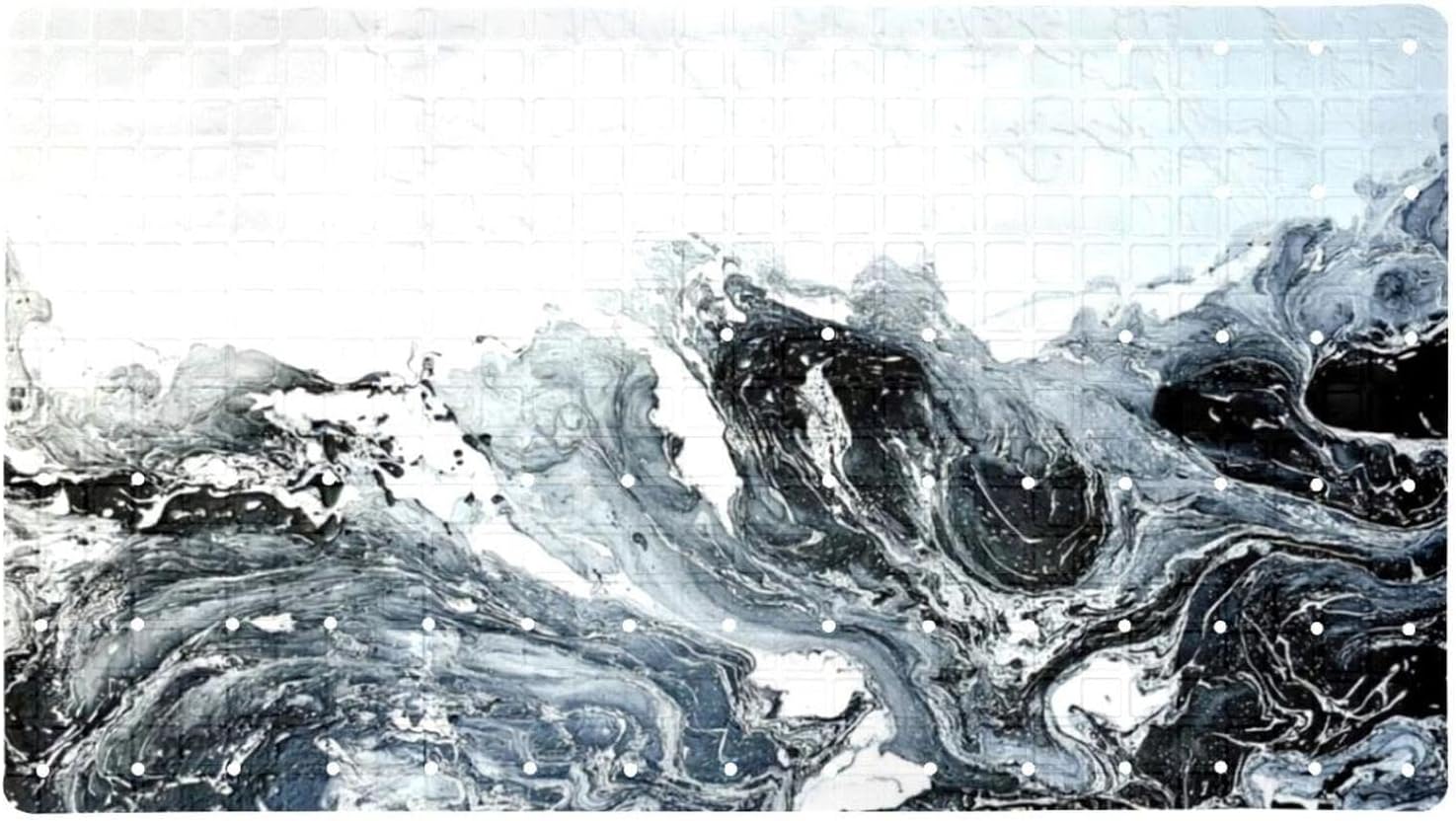 Bathtub Mats, Gradient Marble Bathroom Shower Mat with