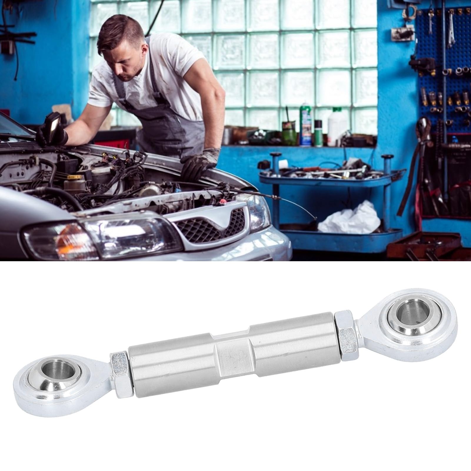 Support d'alternateur en Acier Inoxydable à Tige de Tension Réglable 2 1/2 Pouces pour Moteur 350 454