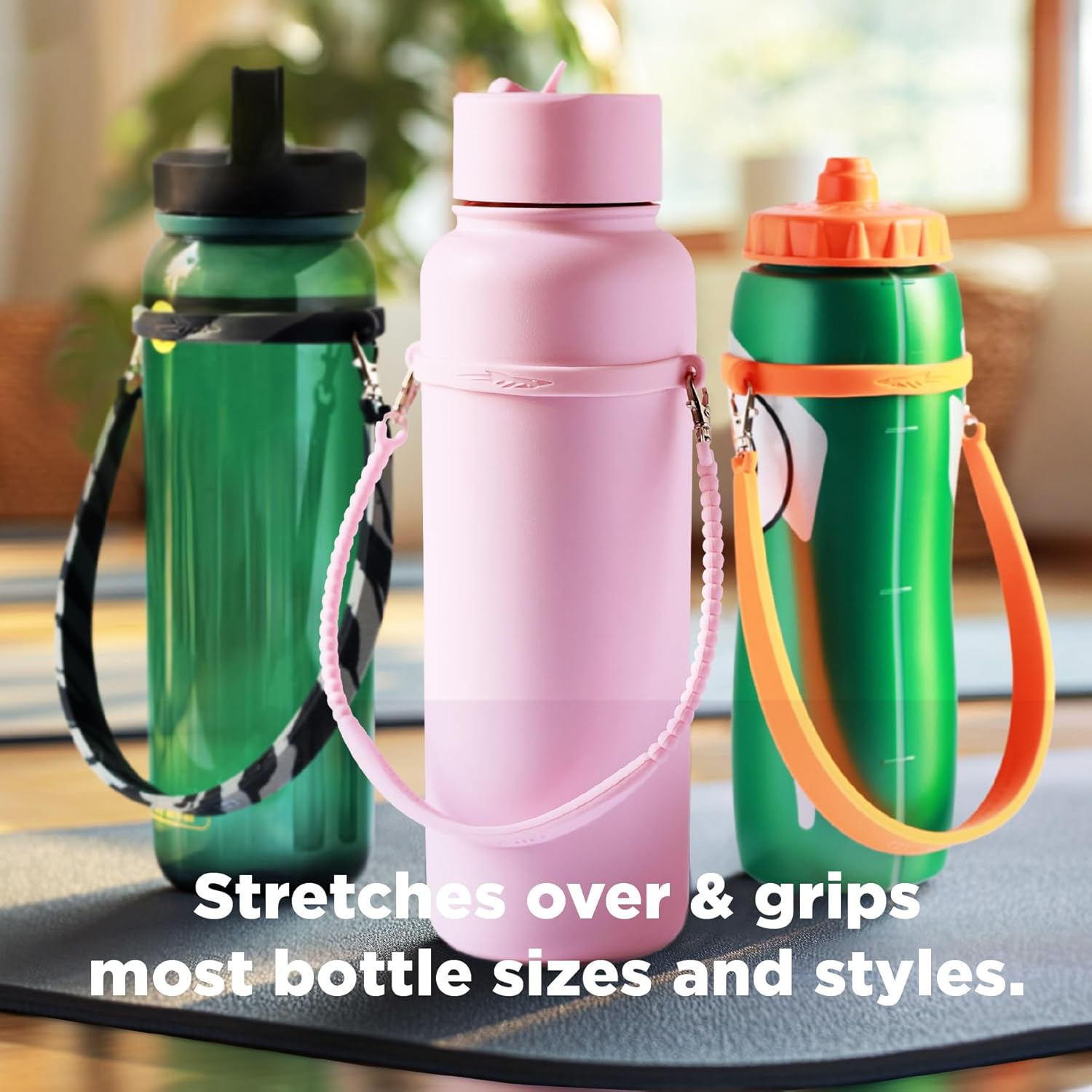 Pilotfish Water Bottle Strap - Heavy Duty Handle for Bottles | Fits Most Bottle Sizes, Dishwasher Safe, with Removable Clips - Image 6