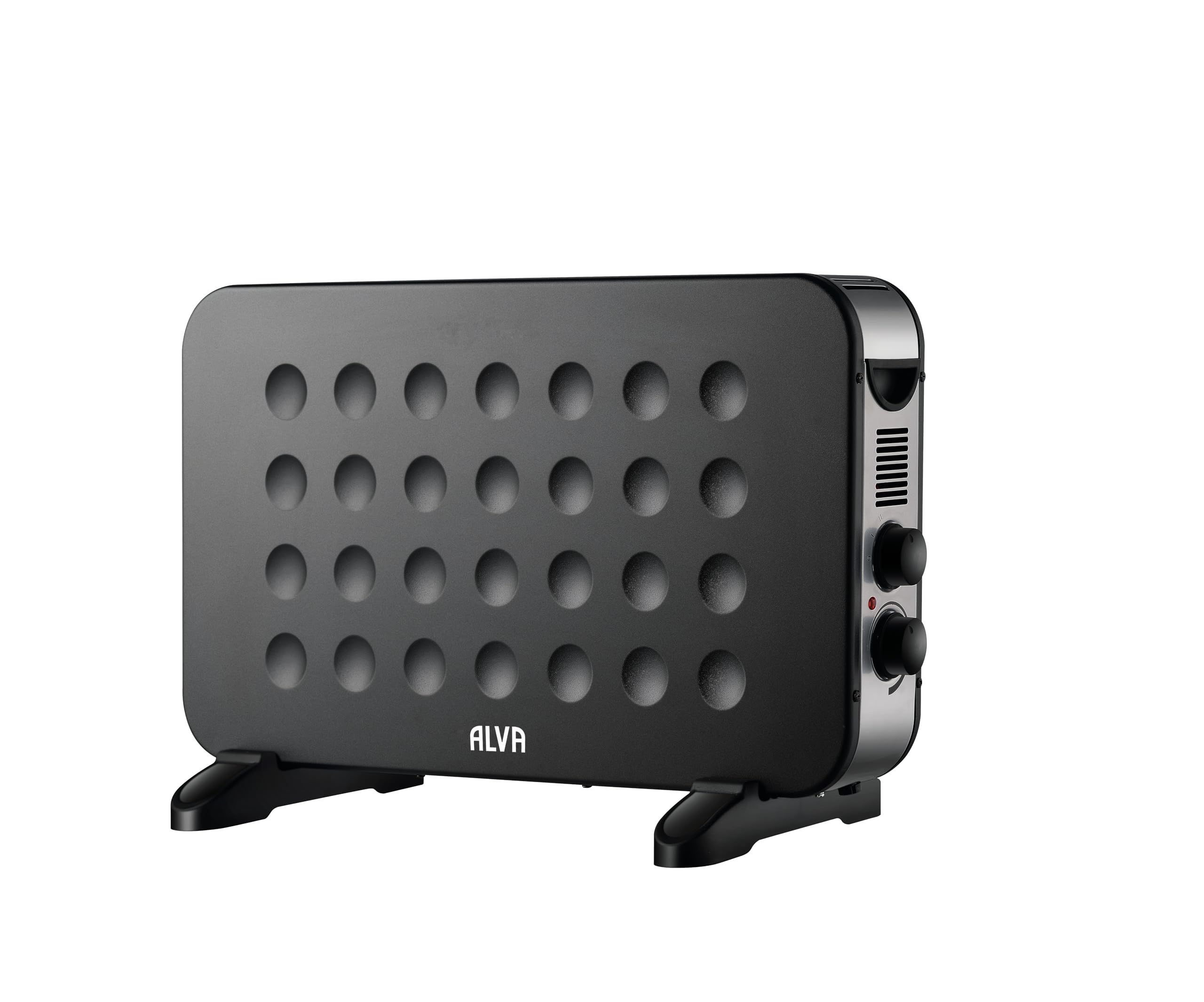 ALVA Electric Convection Heater - Black | 2000W | Thermostat Controlled | 12 Month Warranty