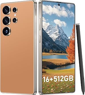 I25 Ultra: Powerhouse 16GB/512GB, 2-Day 7000mAh Battery, Huge 6.99" Android 14 Phone w/Built-in Stylus - Your All-in-One Device The Superior Choice (Titanium Orange)