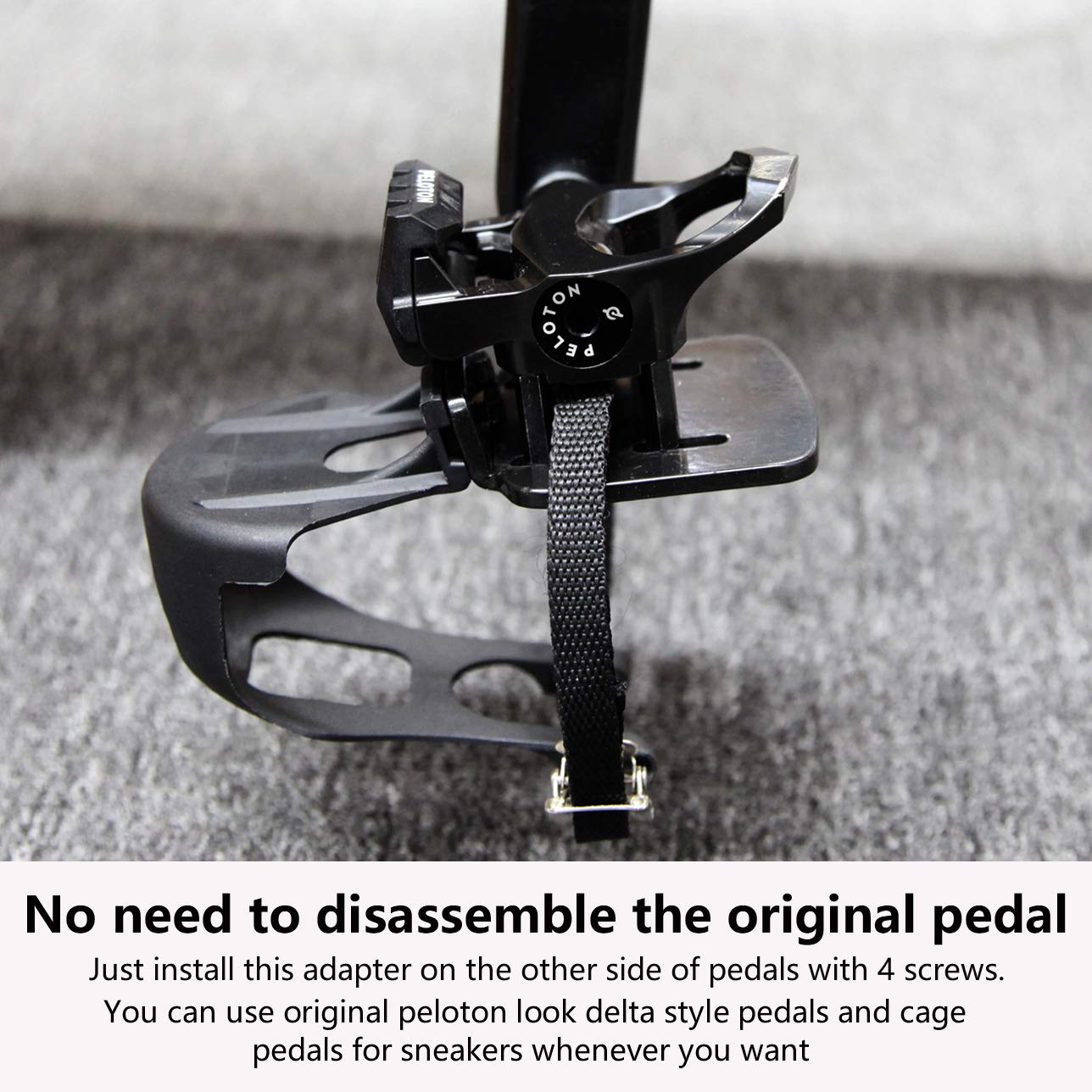 Amazon | 調節可能なペダルアダプター メタルペダル トゥ