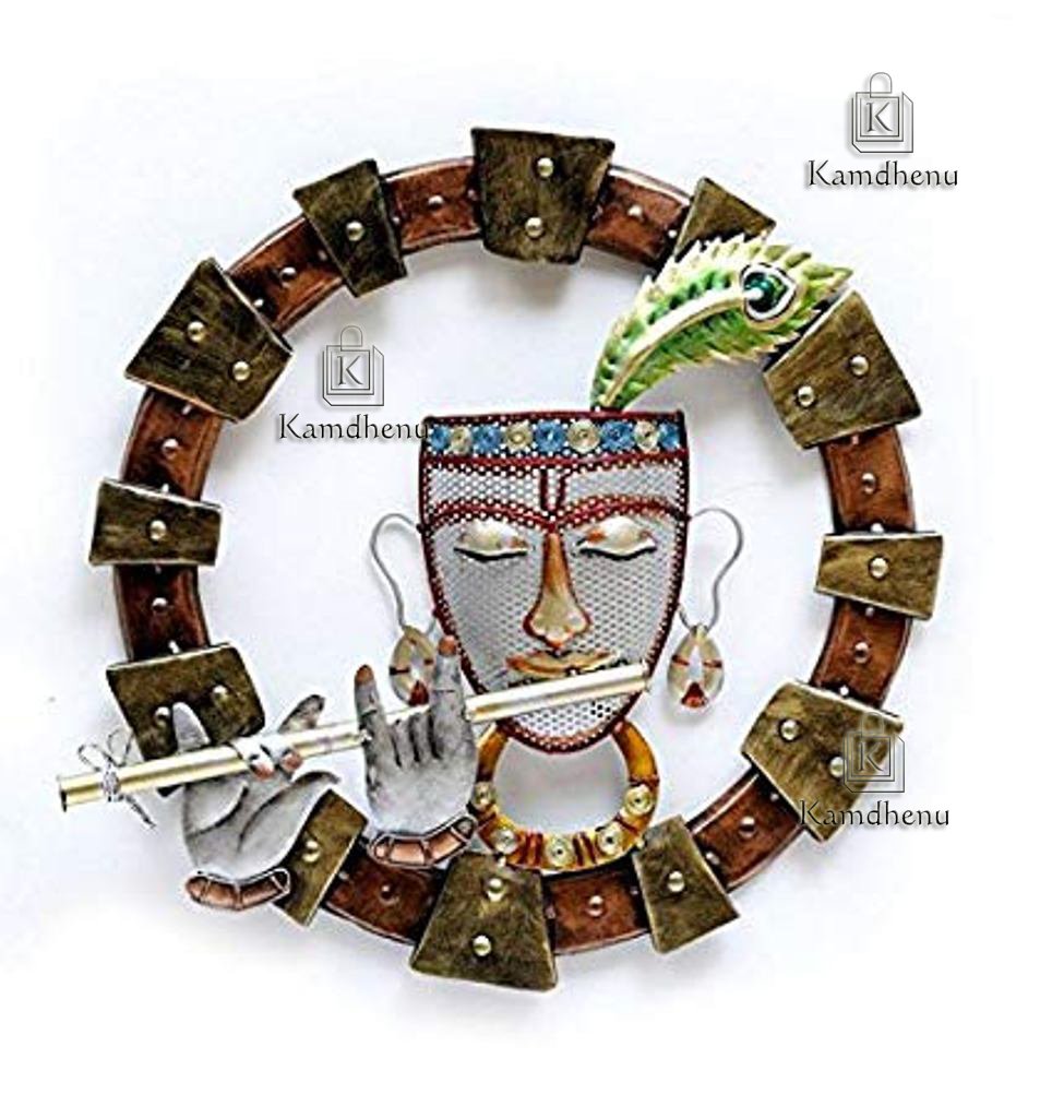 Kamdhenu art and craft Wall Hanging LED Krishna Playing Flute (Standard, Multicolor) - Image 2 thumbnail
