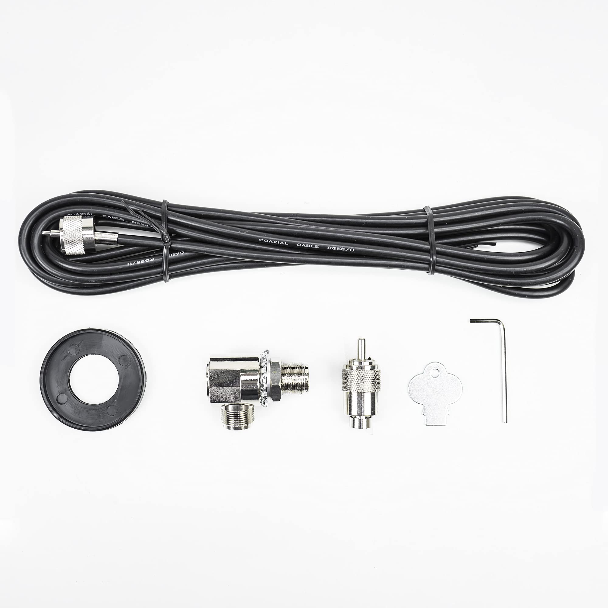 Antena CB PNI ML201 Negro, Longitud 201 cm, 26-28 MHz, 1200 W con inclinación de 90 Grados