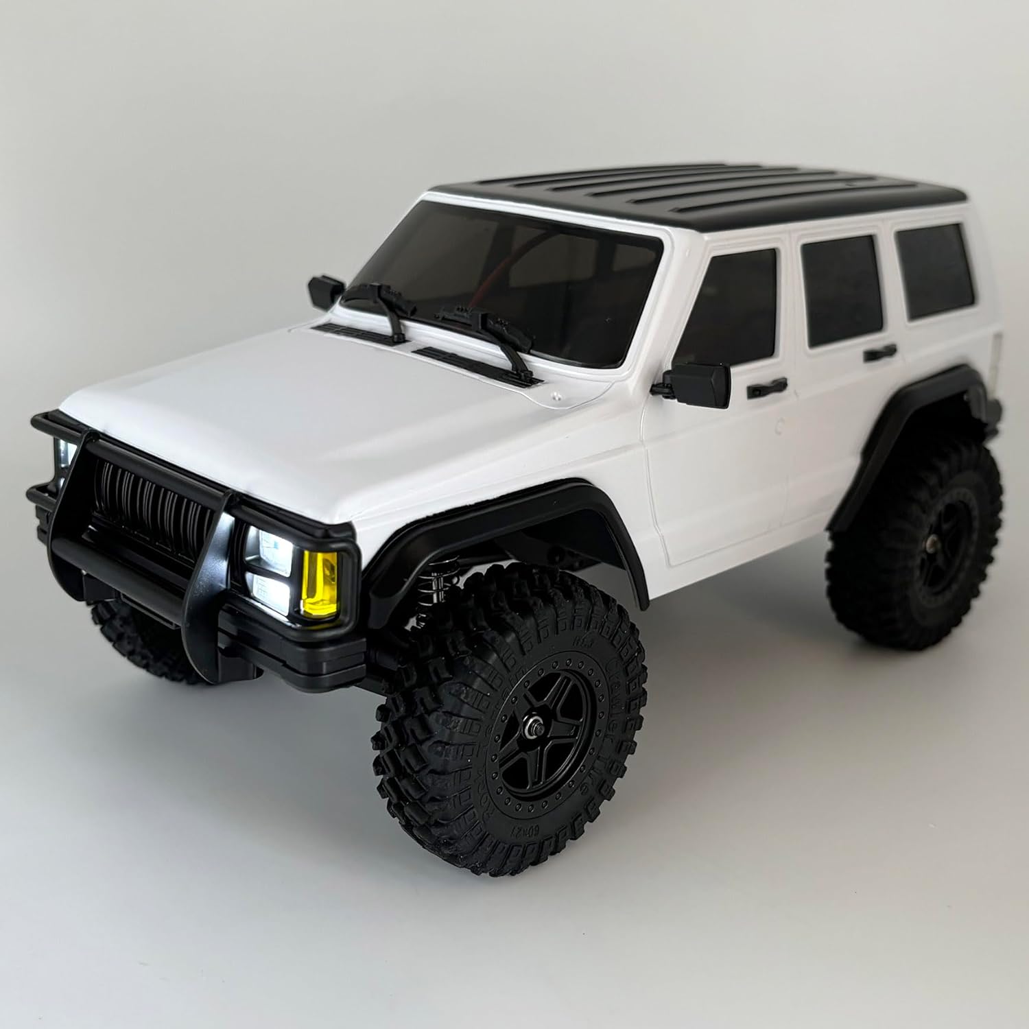 WPLDEWAN RC Rock Crawler RC Truck 4x4 1/18 Scale Remote Control Jeep Hobby Grade RTR All Terrain 370 Brushed Motor 2.4GHz Fully Proportional 3 Range Speed Upgrade Chassis Light System‌ Adult