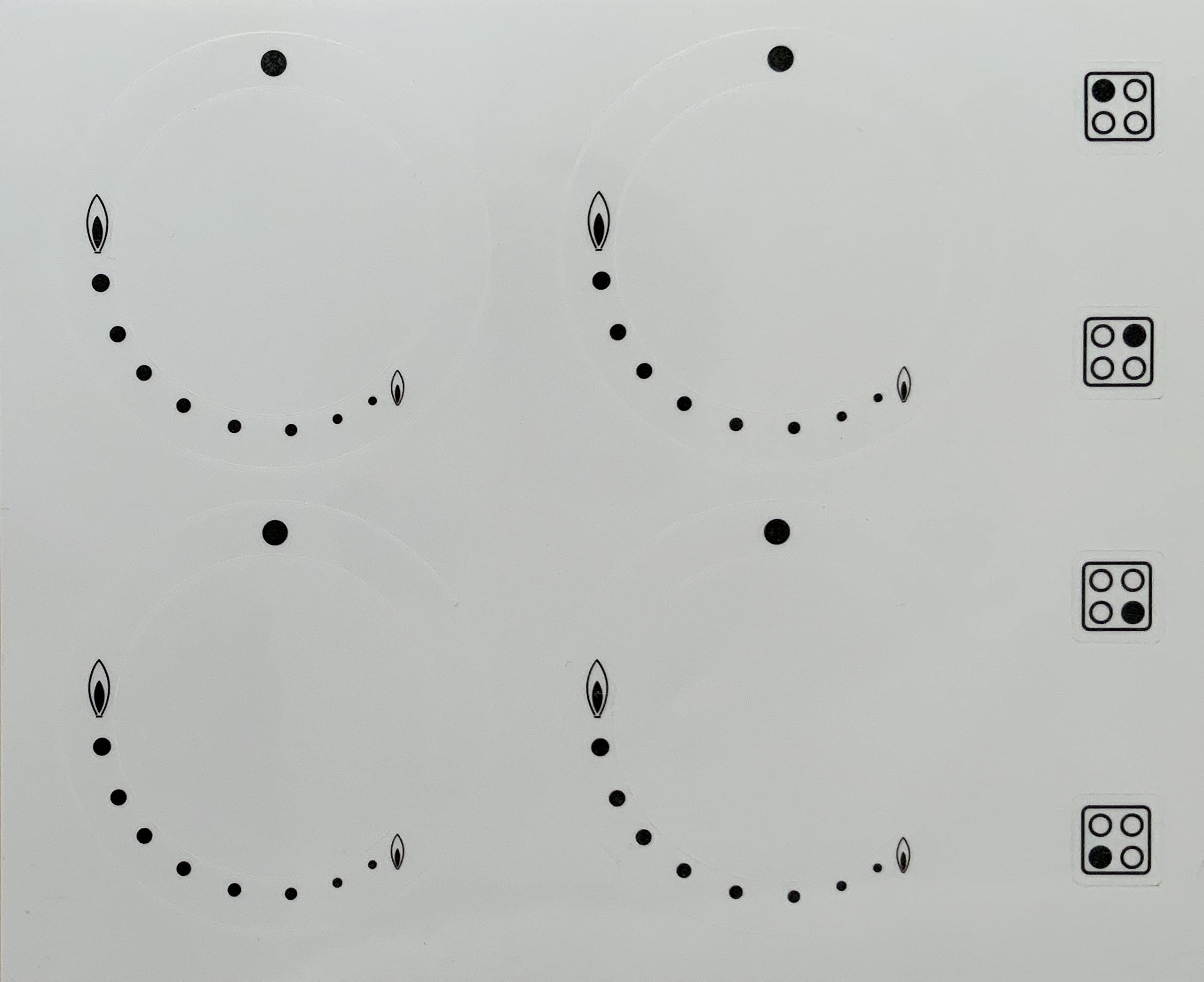 Buy Replacement Hob Stickers Black on Transparent PVC Online at desertcartAustralia