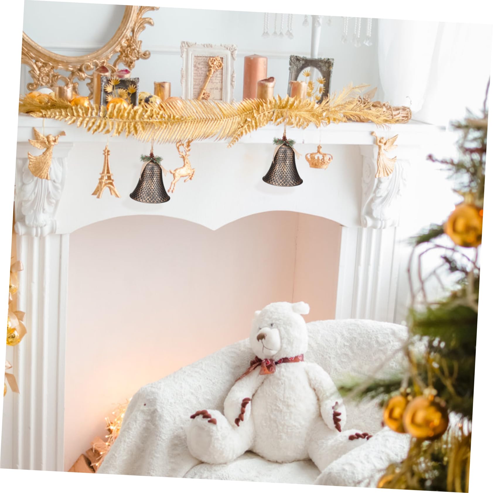 Garneck Campanella di Natale Ciondolo Decorativo Forma di Campana per Festa di Natale Articoli Natalizi