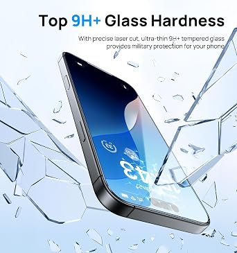 BXYJY for iPhone 16 Pro Glass Screen Protector (2 Pack), Installation Frame
