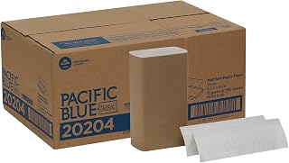 Georgia-Pacific Pacific Blue Basic Multifold Paper Towels, 250 Sheets/Pack, 16 Packs/Case - Economical Absorbent Towels for Offices