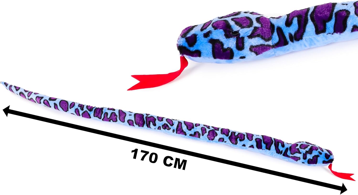 Toyland® 170cm (5.5ft) Giant Two-Toned Plush Snake - 5 Assorted Designs - Children's Soft Toys - Image 3