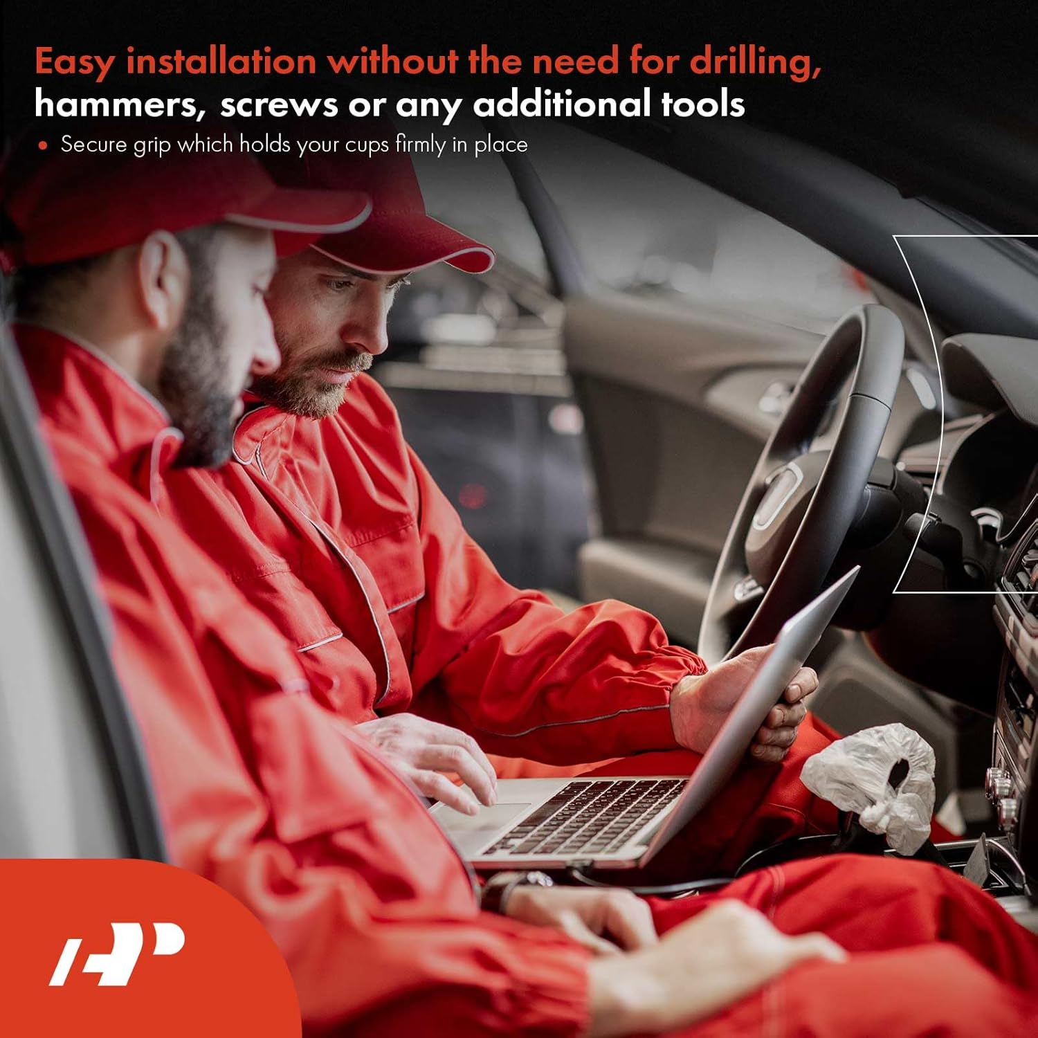 A-Premium 2Pcs Cup Holder Cover Compatible with BMW X5 2007-2014, X6 2008-2014, Front & Rear Center Console